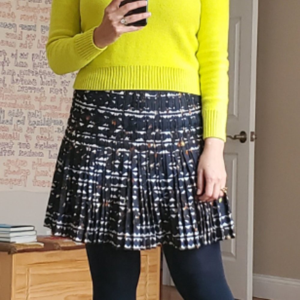 JC Floral Pleat short skirt